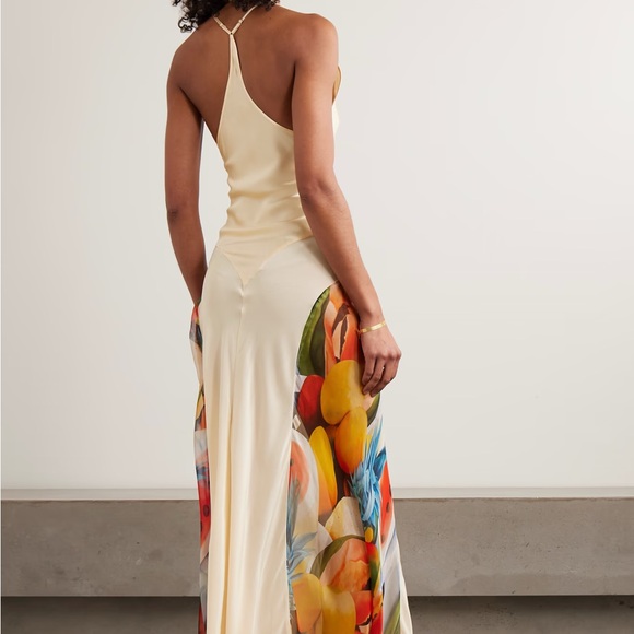 Salpicon White Silk Dress - Picture 2 of 4